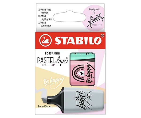 Stabilo: Boss Mini Pastellove szövegkiemelő készlet 3db-os
