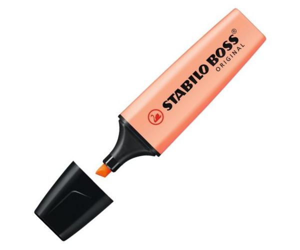 Stabilo: BOSS Original Pasztell szövegkiemelő barack színben 2-5mm-es