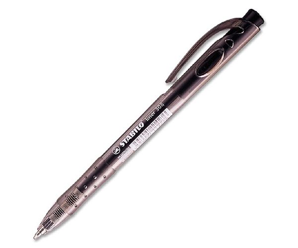 Stabilo: Liner fekete színű golyóstoll 0,38mm