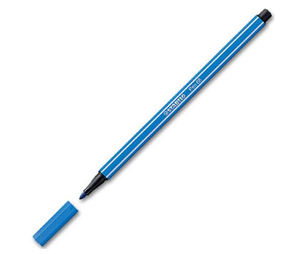 Stabilo: Pen 68 albastru închis marker