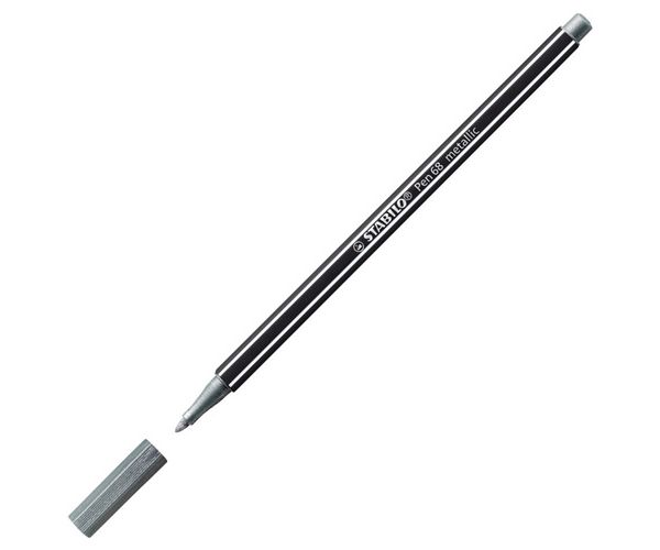 Stabilo: Pen 68 argintiu metal marker