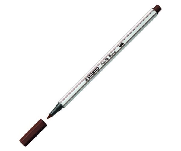 Stabilo: Pen 68 brush culoarea maro