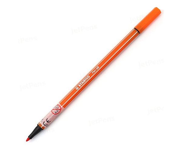 Stabilo: Pen 68 cinóber piros filctoll 1mm