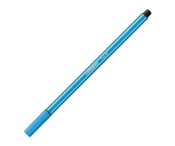 Stabilo: Pen 68 fluo albastru culoare 1mm