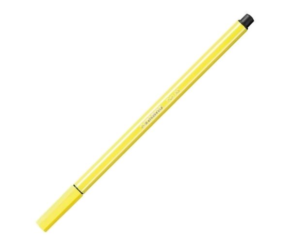 Stabilo: Pen 68 rostirón fluo sárga színben 1mm-es