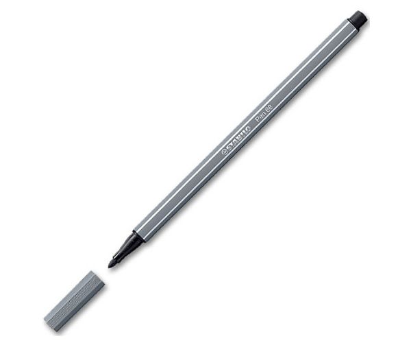 Stabilo: Pen 68 gri închis marker