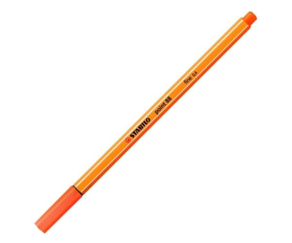 Stabilo: Point 88 tűfilc 0,4mm-es halvány cinóber színben
