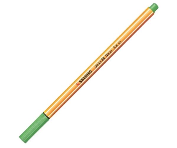 Stabilo: Point 88 tűfilc 0,4mm-es neon zöld színben