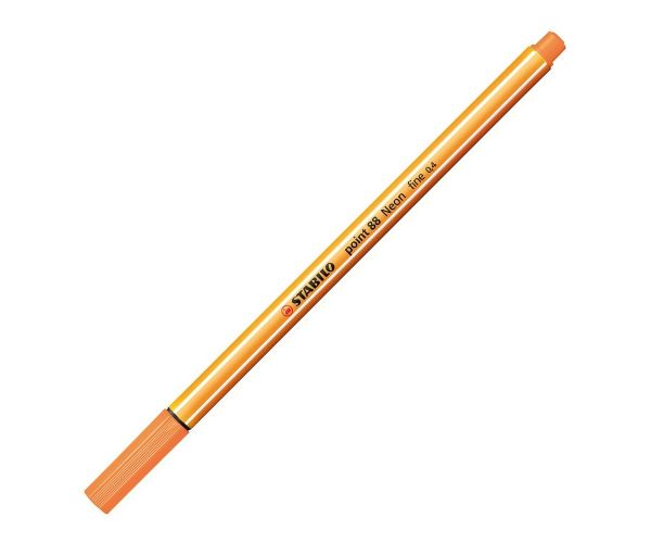 Stabilo: Point 88 tűfilc 0,4mm-es neon narancssárga színben