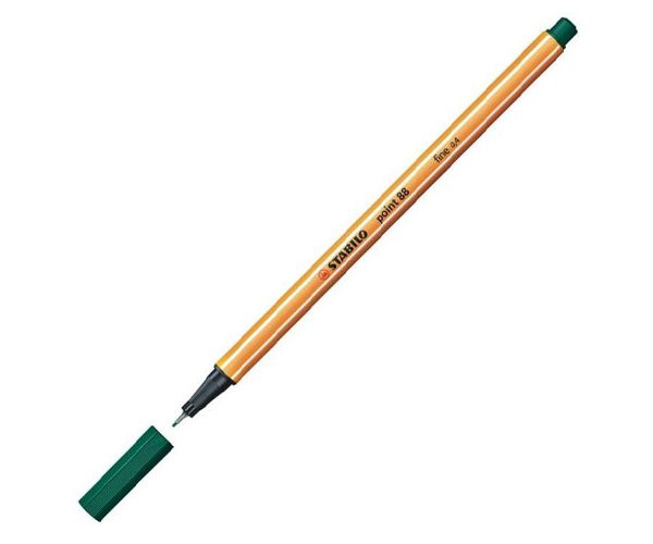 Stabilo: Point 88 fine 0,4mm verde închis