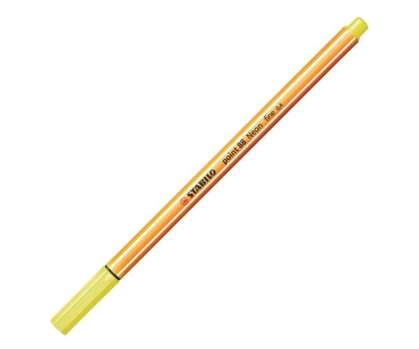 Stabilo: Point 88 galben neon culoare 0,4mm