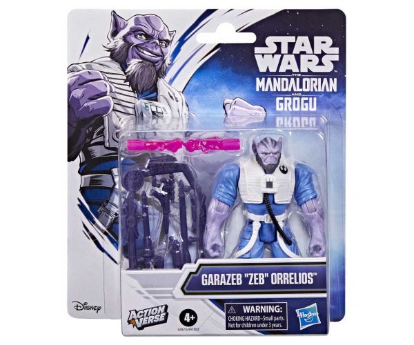 Star Wars: ActionVerse figurină Garazeb ZEB Orrelios de 11 cm cu accesorii - Hasbro