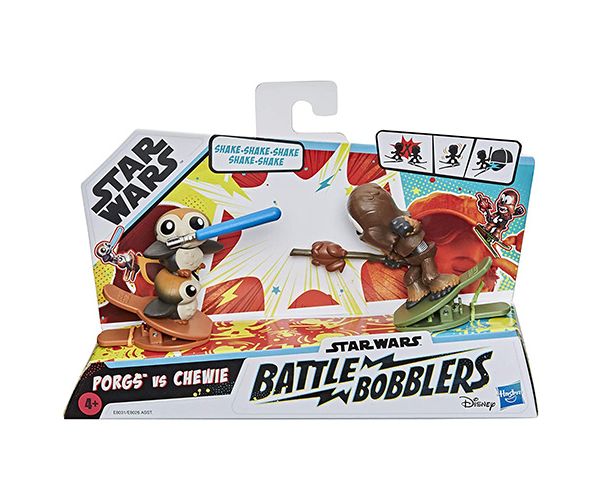 Star Wars Battle Bobblers Porgs vs Chewie csipeszes figura - Hasbro