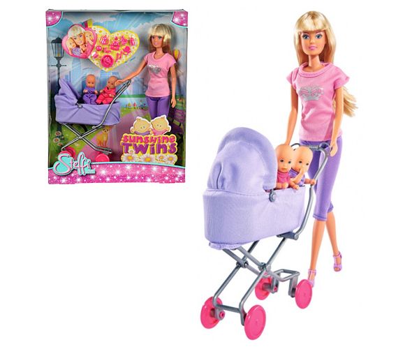 Steffi Love: Sunshine iker babakocsis baba 2 változatban - Simba Toys