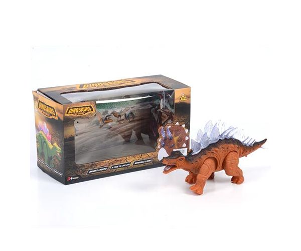 Sztegoszaurusz dinoszaurusz figura fény effektekkel
