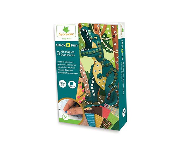 Stick'N Fun kit de realizare a imaginilor mozaic - Dinozauri