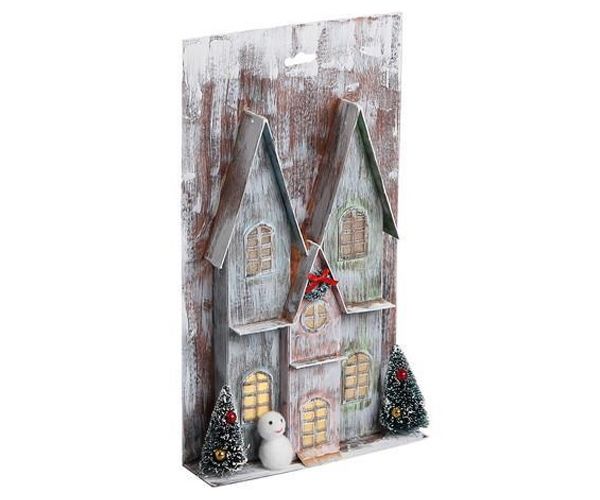 Stop & Look: Karácsonyi papírház fénnyel 17x5x30cm