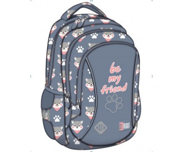 St.Right Be My Friend câine model rucsac ghiozdan 15"