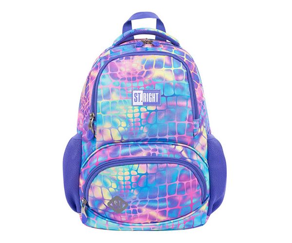 St.Right Pastel Snake ergonomic un compartiment rucsac, ghiozdan 38x26,5x16cm