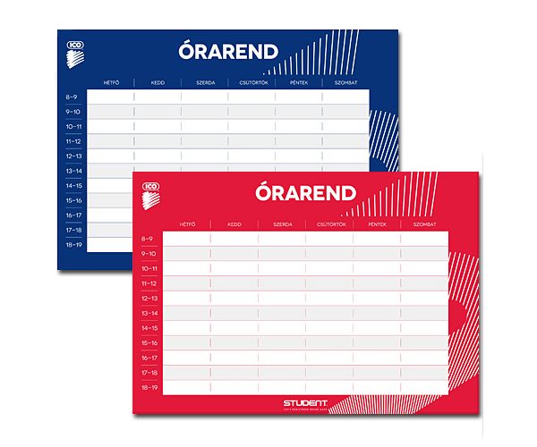 Student órarend A/5