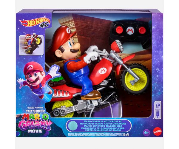 Super Mario Galaxy: motocicletă RC cu telecomandă din film - Mattel