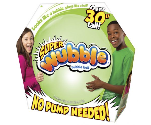Super Wubble minge cu bule verzi de 75 cm