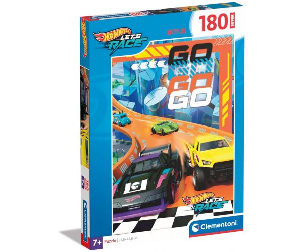 Super puzzle de 180 de piese Hot Wheels - Clementoni