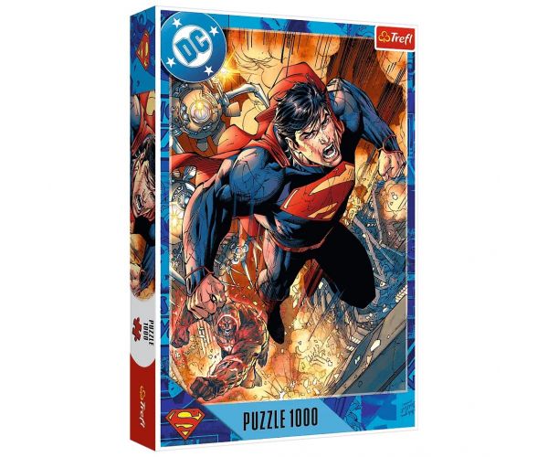 Superman în acțiune puzzle de 100 piese - Trefl