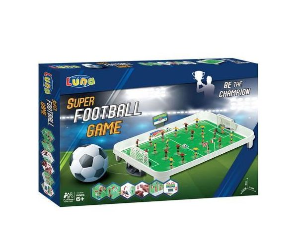 Rugós foci bábukkal és labdákkal