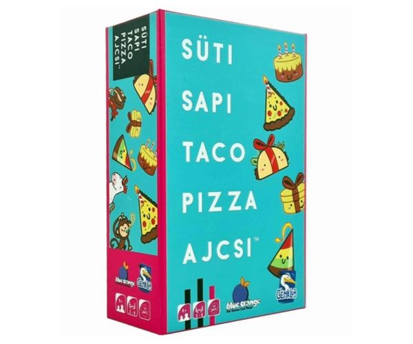Süti, sapi, taco, pizza, ajcsi joc de societate (limba maghiară)