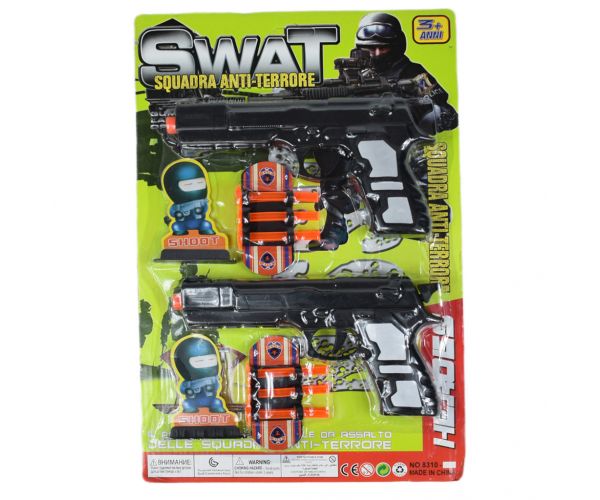 SWAT: Dupla fegyverszett tapadókorongos töltényekkel