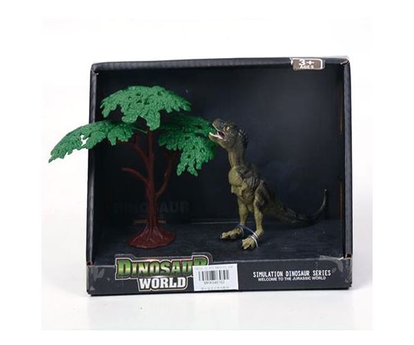 T-rex figura fával 12cm