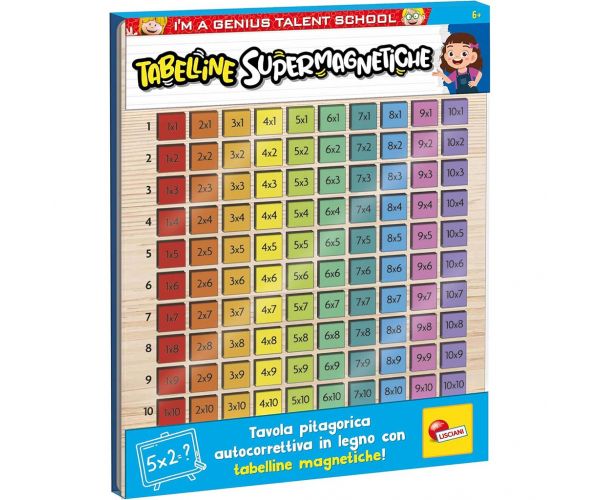 Tabla magnetică de înmulțire I’m Genius - Lisciani