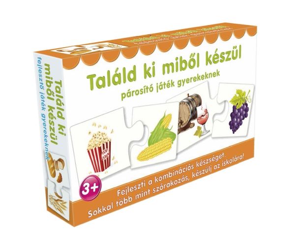 Találd ki miből készül párosító játék