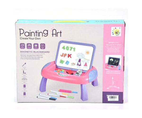Tabel de desen magnetic culoarea roz în masă
