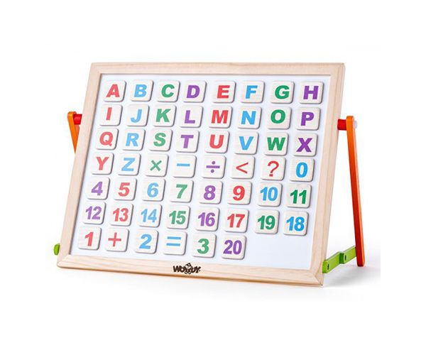 Tabel desen magnetică de masă cu litere și numere - Woodyland