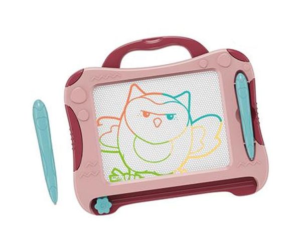 Tablă magnetică de desen bufniță roz