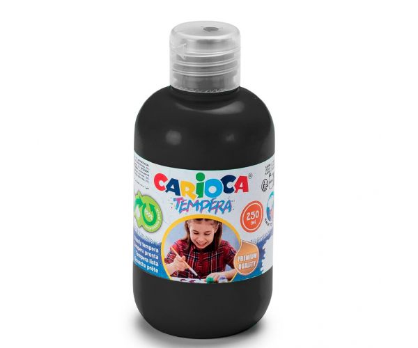 Tempera neagră 250ml - Carioca