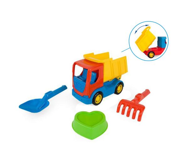 Tech Truck Dömper homokozó szettel 23cm - Wader