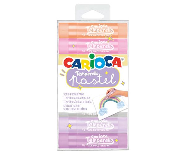 Temperello Pastel tempera stick set 8 bucăți - Carioca