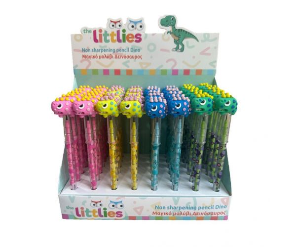The Littlies: Creion mecanic cu dinozauri, diverse modele, 1 buc.