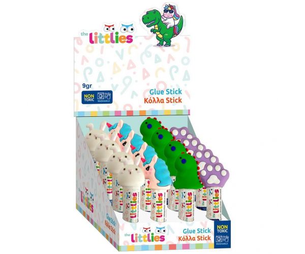 The Littlies: Lipici în stick cu animale, 9 g, în diverse variante, 1 buc.