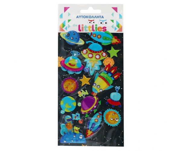 The Littlies: Set de autocolante 3D pufos pentru marinari, 10x22 cm.