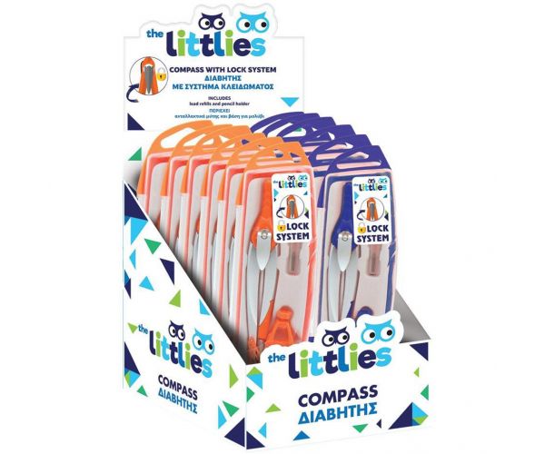 The Littlies: set de compas cu închidere, disponibil în două variante, 1 bucată