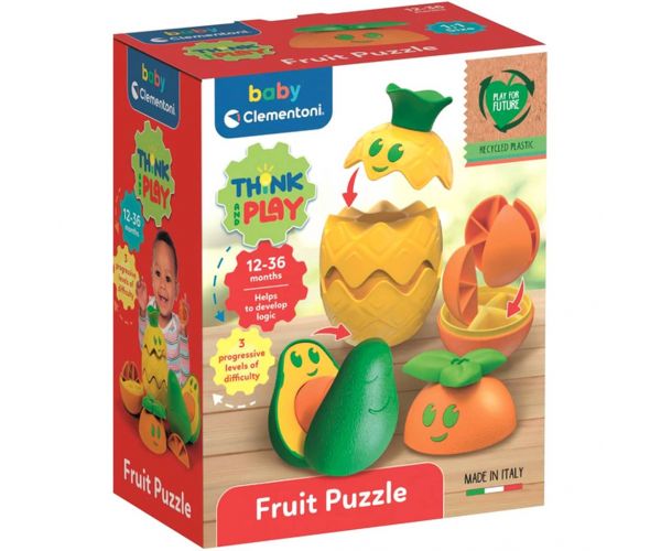 Think&Play Puzzle cu fructe joc logic - Clementoni