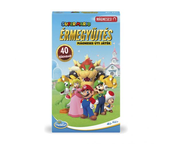 Thinkfun: Super Mario - Colectare de monede, joc de călătorie magnetic