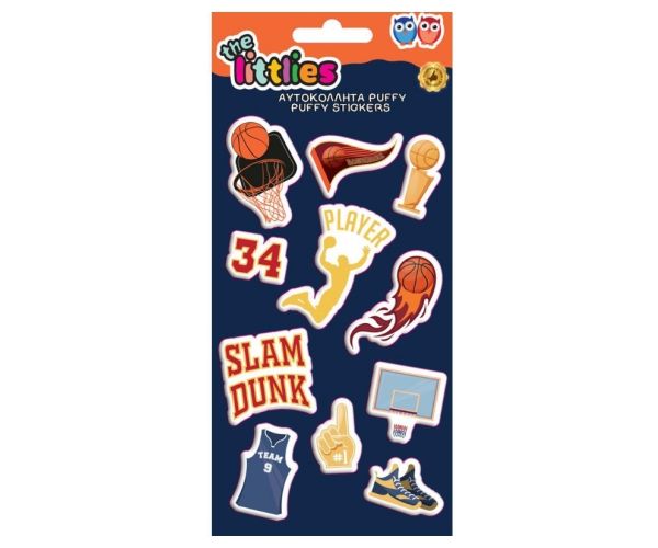 The Littlies: Baschet 3D Puffy Stickers set abțibild 10x22cm