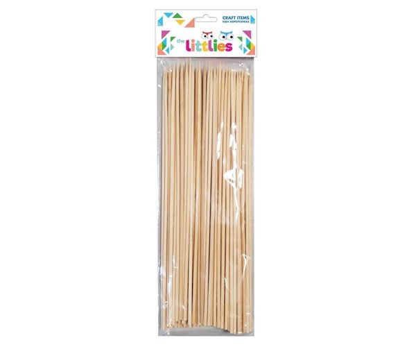 The Littlies: Băț cu un capăt natural ascuțit 50 bucăți set 25cm