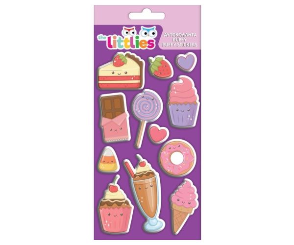 The Littlies: Dulciuri 3D Puffy Stickers set 10x22cm