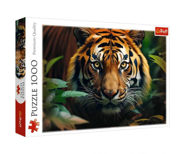 Tigru în sălbăticie puzzle de 1000 piese HQ - Trefl